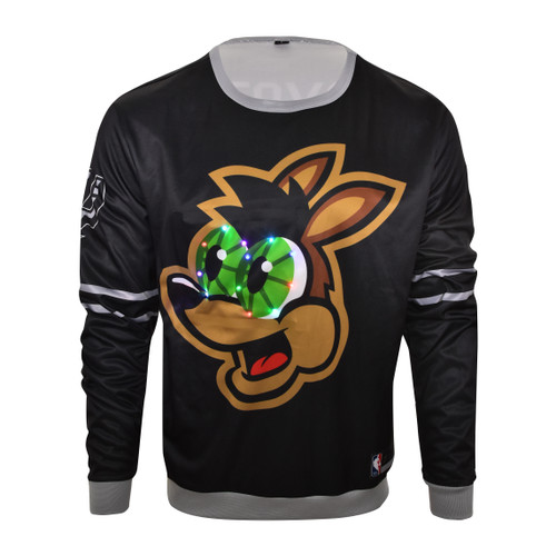 San Antonio Spurs Men's FOCO Light Up Coyote Jersey - Black