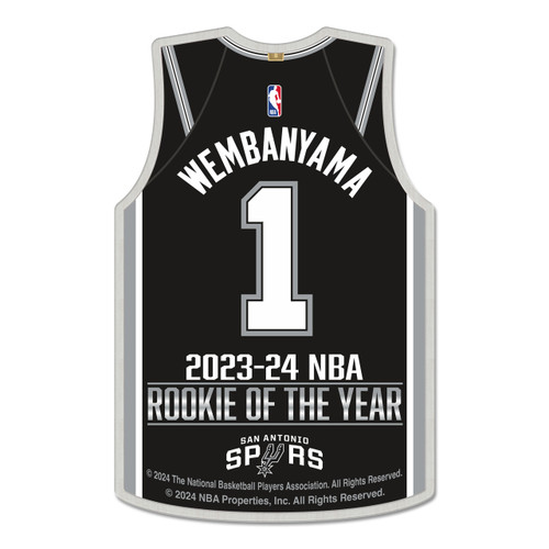 San Antonio Spurs Wincraft Victor Wembanyama 2024 Rookie of the Year Jersey Pin