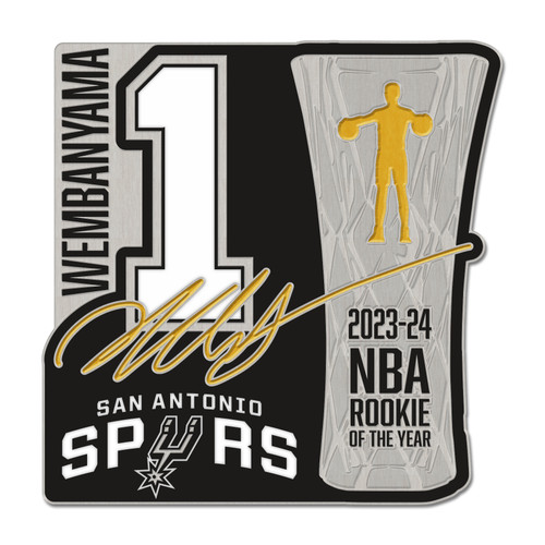 San Antonio Spurs Wincraft Victor Wembanyama 2024 Rookie of the Year Trophy Pin