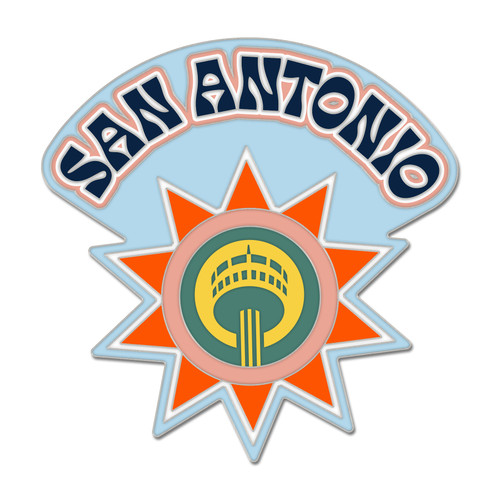 San Antonio Spurs Wincraft 2024-2025 City Edition Workmark Logo Pin