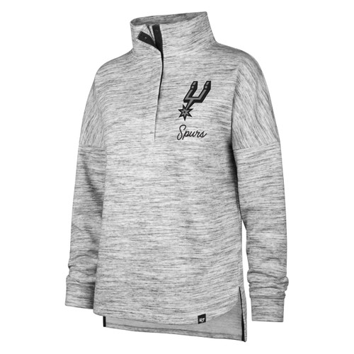 San Antonio Spurs Women's '47 Brand Haze 1/2 Zip Pullover - Gray