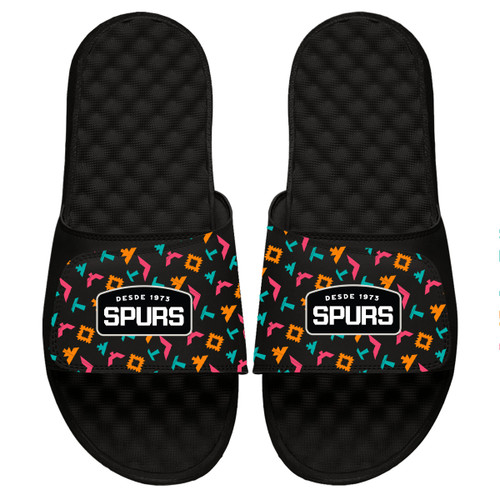 San Antonio Spurs iSlide Culture Pattern Slides - Black