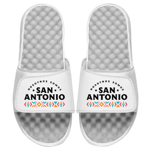 San Antonio Spurs iSlide Nosotros Somos Pattern Slides - White
