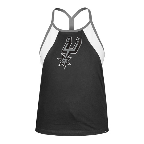 San Antonio Spurs Women's New Era Black Spacedye Thin Strap Tank Top