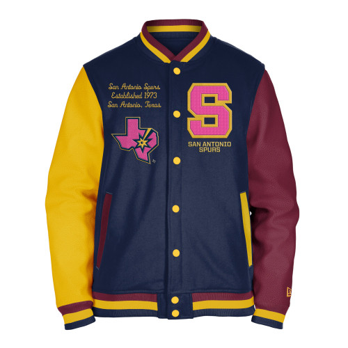 San Antonio Spurs Men's New Era Color Pack Letterman Jacket