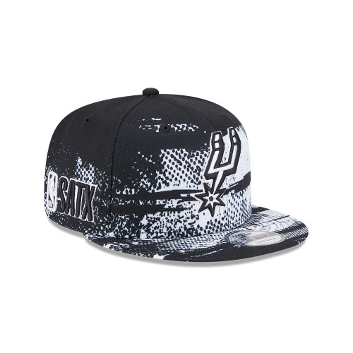 San Antonio Spurs Men's New Era 9FIFTY 2024-2025 Tip-Off Adjustable Cap - Black and White