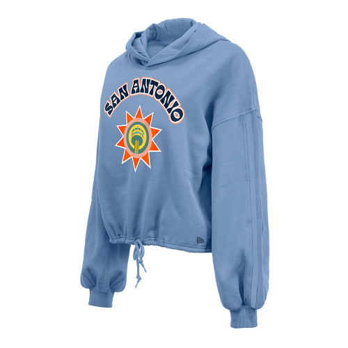 San Antonio Spurs Women's New Era 2024-2025 City Edition Wordmark & Logo Hoodie - Blue