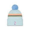 San Antonio Spurs Youth New Era 2024-2025 City Edition Wordmark Knit Cap - Blue