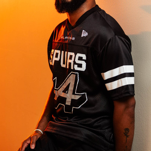 San Antonio Spurs Men's New Era Alpine X Spurs Jersey T-Shirt - Black