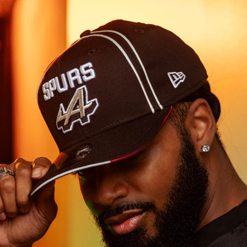 San Antonio Spurs Men's New Era 9FIFTY Alpine X Spurs Flex Cap - Black