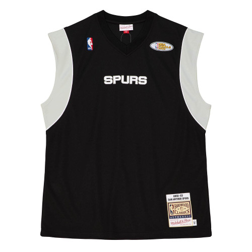 San Antonio Spurs Men's Mitchell and Ness 2002-2003 Shooting Star Black Jersey