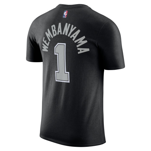 San Antonio Spurs Men's Nike Statement Edition Victor Wembanyama Name and Number Black T-Shirt