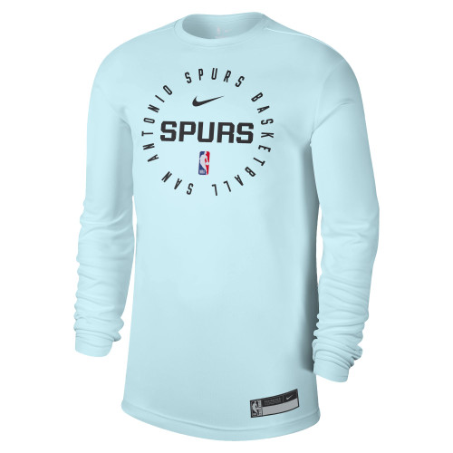 San Antonio Spurs Men's Nike 2024-2025 Long Sleeve Practice Tee - Blue