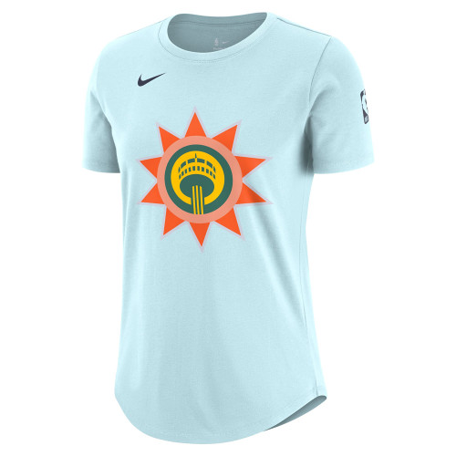 San Antonio Spurs Women's Nike 2024-2025 City Edition Hemisfair T-Shirt - Blue