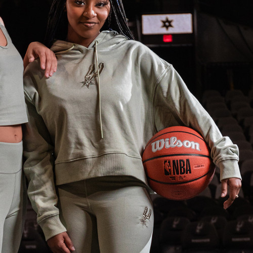 San Antonio Spurs Women's Pro Standard Neutral Pullover Hoodie - Moss Green