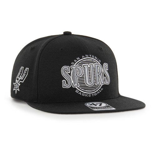 San Antonio Spurs Men's '47 Brand High Post Captain Black Hat