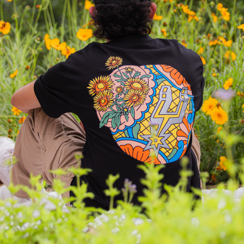 San Antonio Spurs Stadium Essentials La Cultura Floral T-Shirt - Black