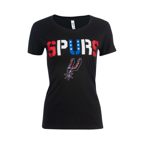 San Antonio Spurs Women's Red White and Blue T-Shirt