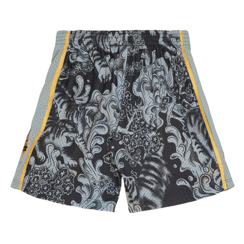 San Antonio Spurs Men's Mitchell and Ness Year of the Tiger Swingman Shorts - Black and Gold