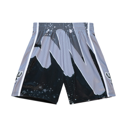 San Antonio Spurs Men's Mitchell and Ness 90's Hyper Hoops Shorts - Black and Gold