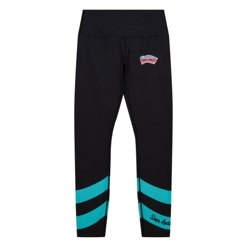 San Antonio Spurs Women's Mitchell And Ness 2.0 NBA Pants - Black