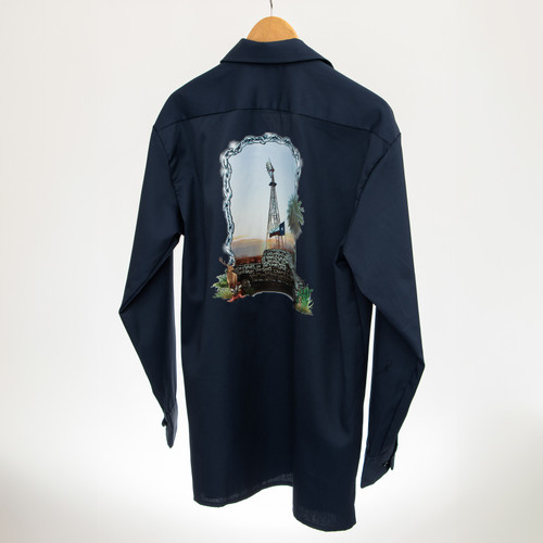 San Antonio Spurs Men's Por Vida Sunrise Long Sleeve Button-Down Shirt - Navy