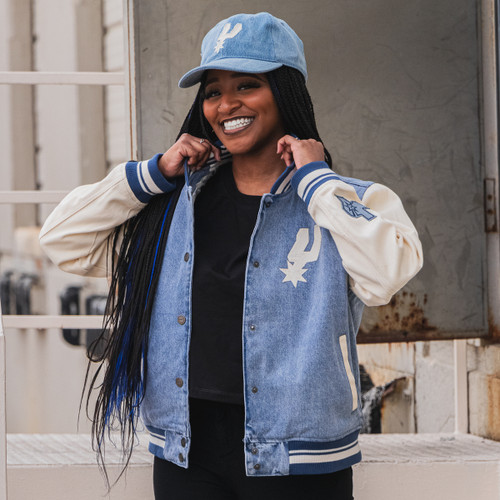 San Antonio Spurs Women's Pro Standard Varsity Blues Denim Jacket