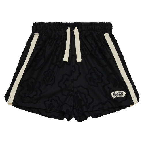 San Antonio Spurs Women's Mitchell And Ness Hardwood Classic Cozyfield Shorts - Black