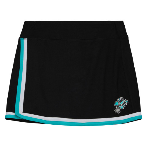 San Antonio Spurs Women's Mitchell And Ness Hardwood Classic Cheer Skort - Black & Teal
