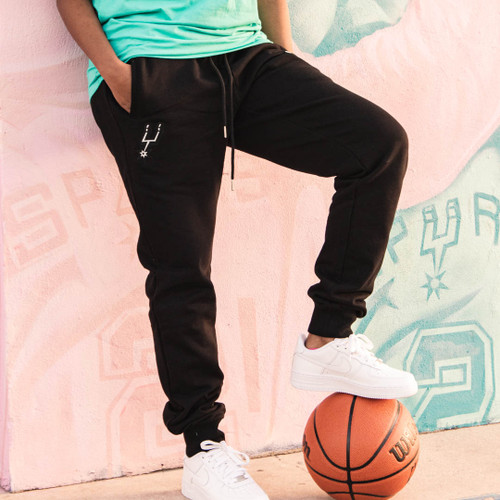 San Antonio Spurs x Kultured Misfits Men's Essential Jogger  - Black