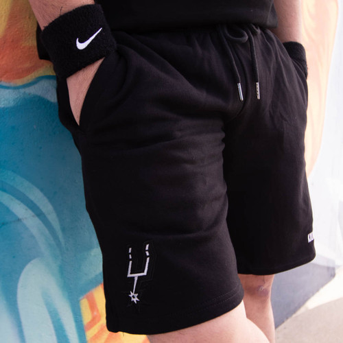 San Antonio Spurs x Kultured Misfits Men's Essential Sweatshorts  - Black