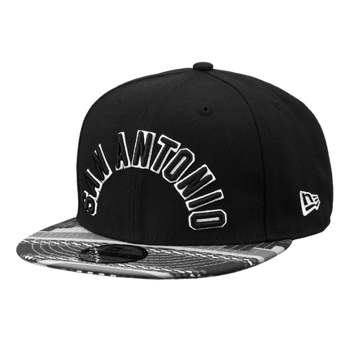 San Antonio Spurs Men's New Era 9FIFTY Statement Print Snapback Hat - Black