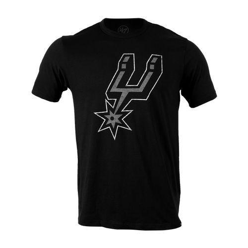 San Antonio Spurs Men's '47 Brand Franklin Primary T-Shirt - Black