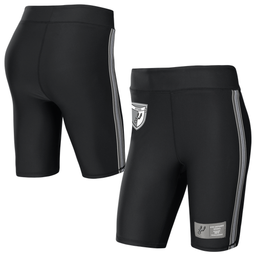 San Antonio Spurs Women's WEAR Biker Shorts - Black