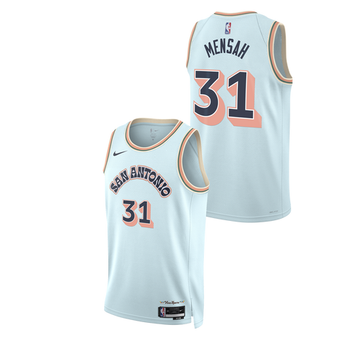 San Antonio Spurs Men's Nike 2024-2025 City Edition Nathan Mensah Swingman Jersey