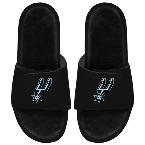 San Antonio Spurs iSlide Primary Logo Fur Slides - Black