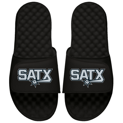 San Antonio Spurs iSlide SATX Logo Slides - Black