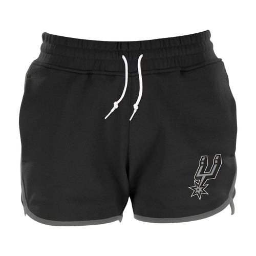 San Antonio Spurs Women's New Era Summer Dolphin Shorts - Black