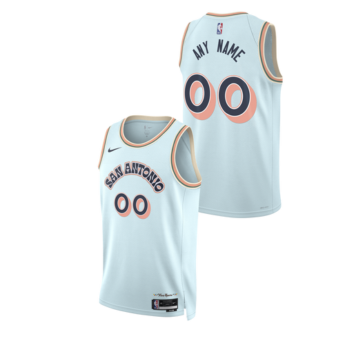 San Antonio Spurs Men's Nike 2024-2025 City Edition Custom Swingman Jersey