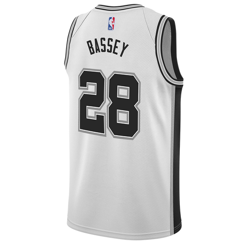 San Antonio Spurs Men's Nike Association Edition Swingman Charles Bassey Jersey
