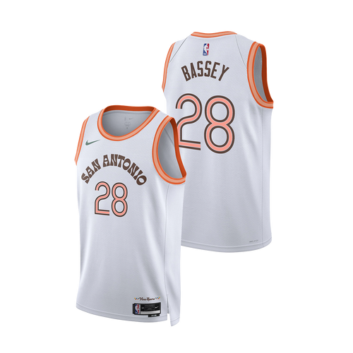 San Antonio Spurs Men's Nike 2023-2024 City Edition Charles Bassey Swingman Jersey
