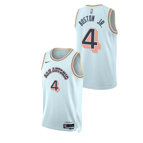 San Antonio Spurs Men's Nike 2024-2025 City Edition Brandon Boston Jr. Swingman Jersey