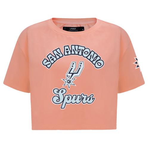San Antonio Spurs Women's Pro Standard 2024-2025 City Edition Boxy Crop T-Shirt - Guava