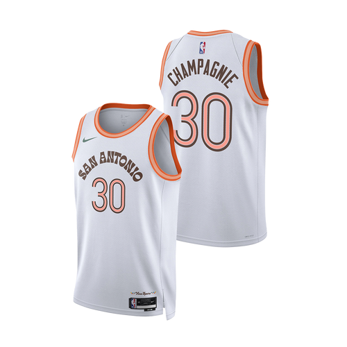 San Antonio Spurs Men's Nike 2023-2024 City Edition Julian Champagnie Swingman Jersey
