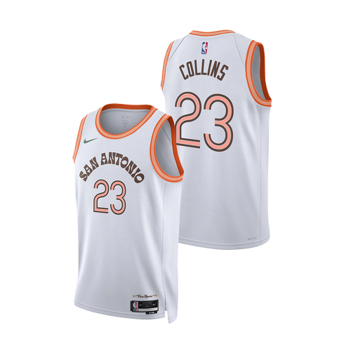 San Antonio Spurs Men's Nike 2023-2024 City Edition Zach Collins Swingman Jersey