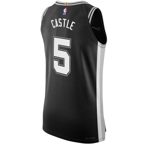 San Antonio Spurs Men's Nike Icon Edition Stephon Castle Authentic Jersey