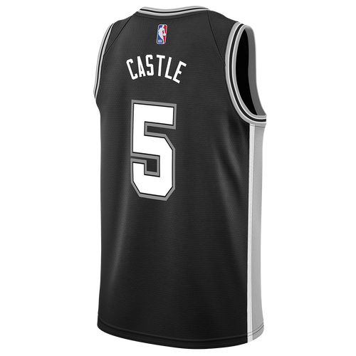 San Antonio Spurs Men's Nike Icon Edition Swingman Stephon Castle Jersey