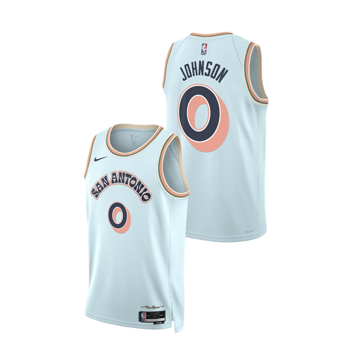 San Antonio Spurs Men's Nike 2024-2025 City Edition Keldon Johnson Swingman Jersey
