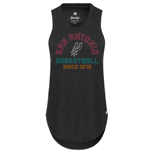 San Antonio Spurs 2021 City Edition Sportiqe Women's Janie Tank Top - Black