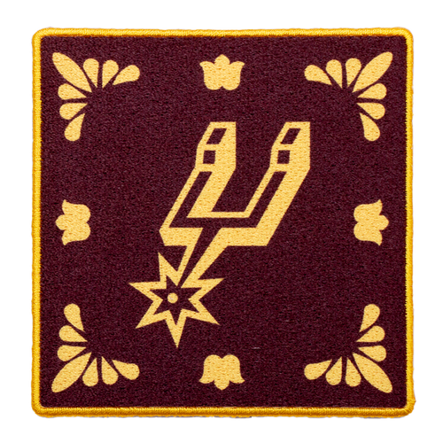 San Antonio Spurs La Cultura Logo Patch - Brown